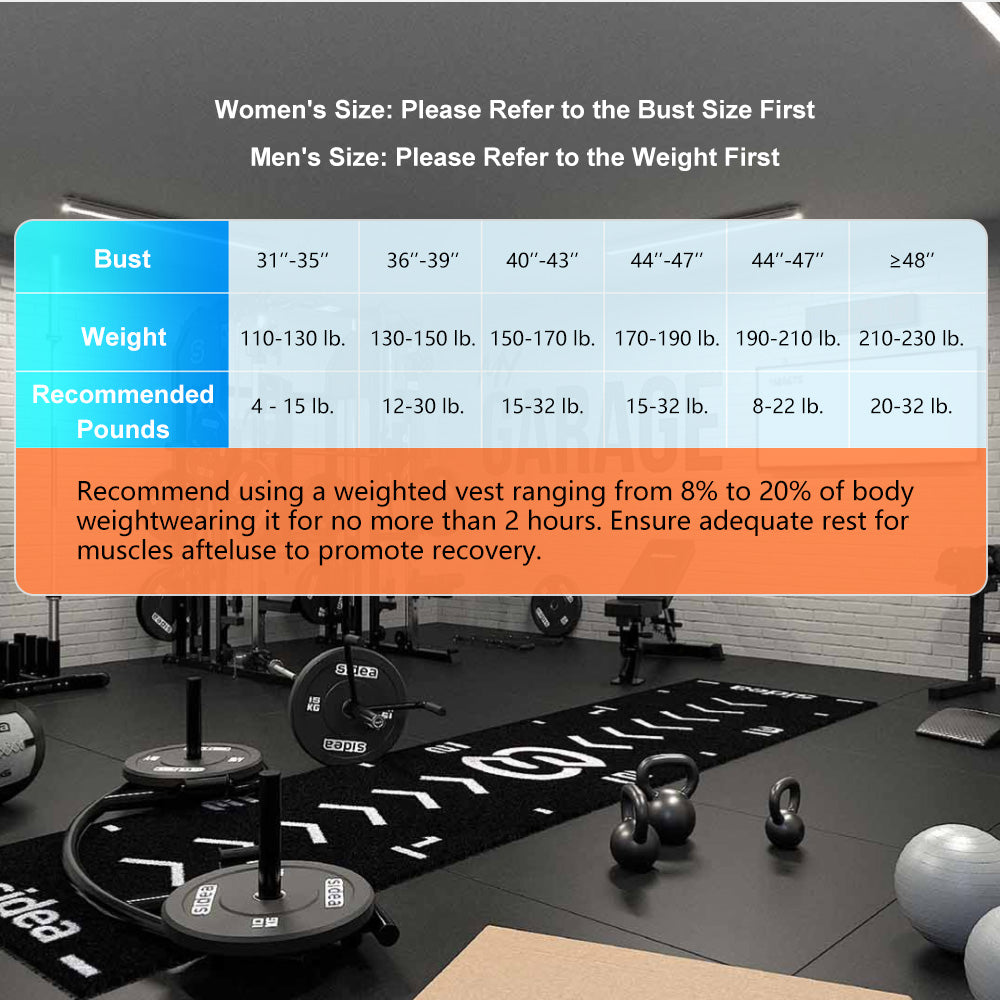 Adjustable Weighted Vest for Men Women