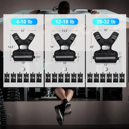 PANTHER Adjustable Weighted Vest  for Men Women