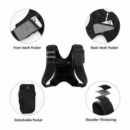 NOVA Weighted Vest With Phone Pocket