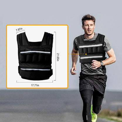 WARRIOR Adjustable 1-40lb Weighted Vest