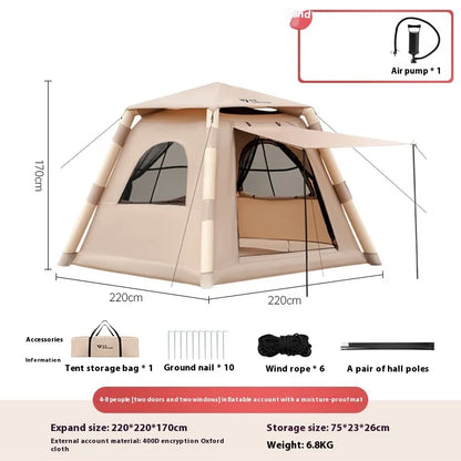 Large Camping One-touch Air Tent for 4-5 people