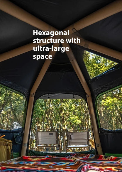 Hexagonal Inflatable Air Tent 4-6 people
